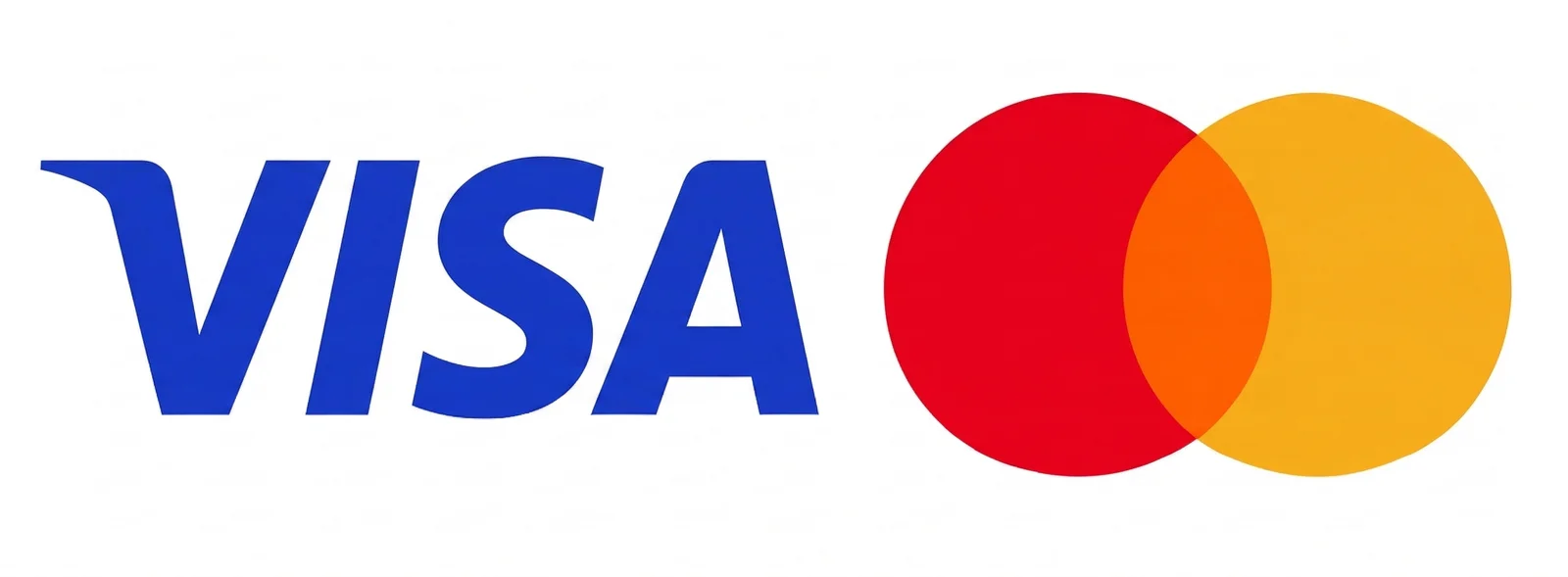 Visa, Mastercard accepted